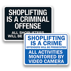 Image of Shoplifting Signs