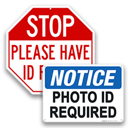 Image of Show ID Signs