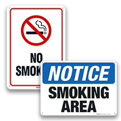 Image of Smoking Area Signs