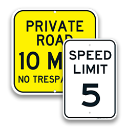 Image of Speed Limit Warning Signs