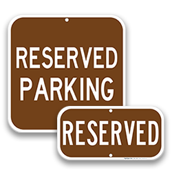 Image of Supplemental Reserved Parking Signs