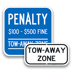 Image of Supplemental Tow Away Signs