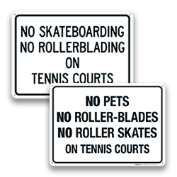 Image of Tennis Court Signs