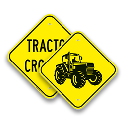 Image of Tractor Crossing Signs