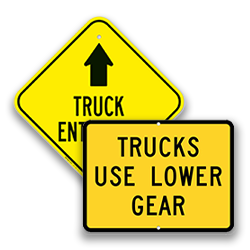 Image of Truck Warning Road Signs