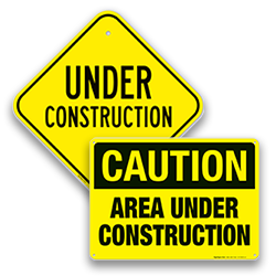 Under Construction Signs