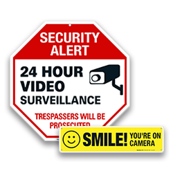 Video Surveillance Signs