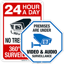 Video Surveillance Signs