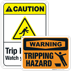Slip and Trip Warnings
