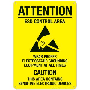 Esd Control Area Sign