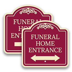 Image of Funeral Directional Signs