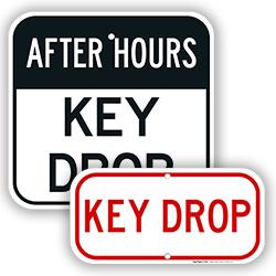 Key Drop Signs