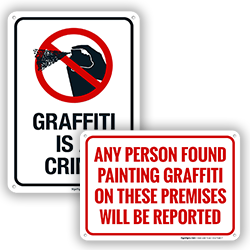 No & Anti-Graffiti Signs