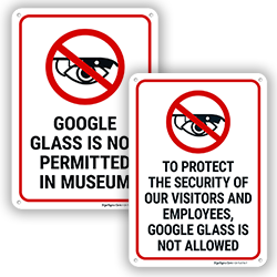 No Google Glass Signs