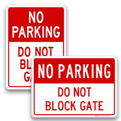 Image of No Parking Gate Signs