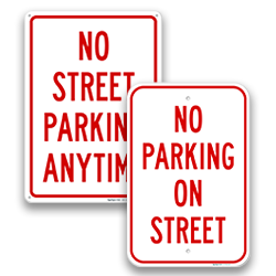 Image of No Street Parking Signs