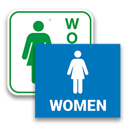 Image of Women Bathroom Signs